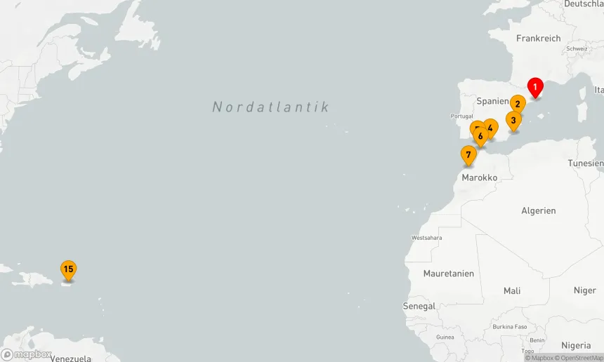 Route 14 Nächte - SPANIEN & MAROKKO TRANSATLANTISCH