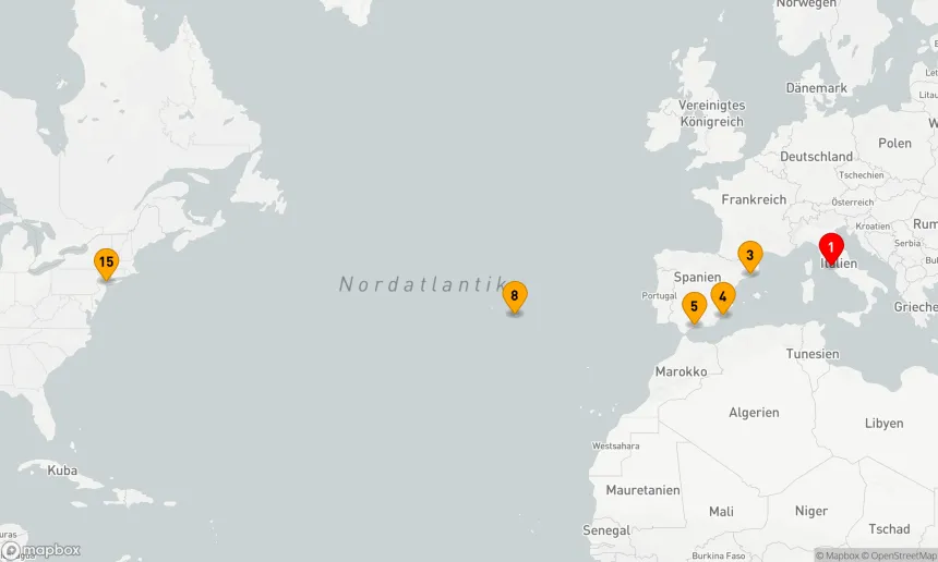 Route 14 Nächte - SPANIEN & PORTUGAL TRANSATLANTIK