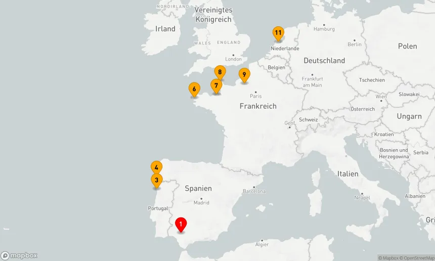 Route 10 Nächte - SPANISCHE UND FRANZÖSISCHE KÜSTE