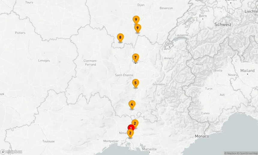 Route 10 Nächte - Spektakulärer Süden Frankreichs