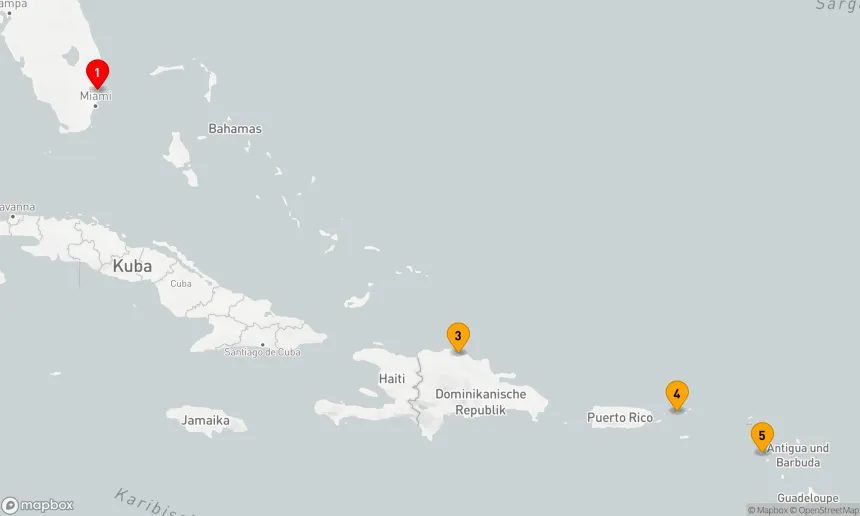Route 7 Nächte - ST. THOMAS & ST. KITTS-KREUZFAHRT