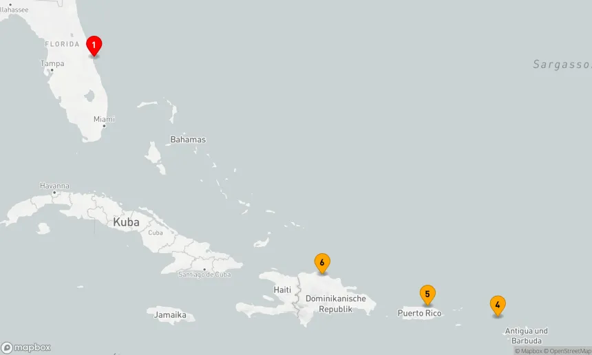 Route 7 Nächte - ST. THOMAS & ST. MAARTEN-KREUZFAHRT