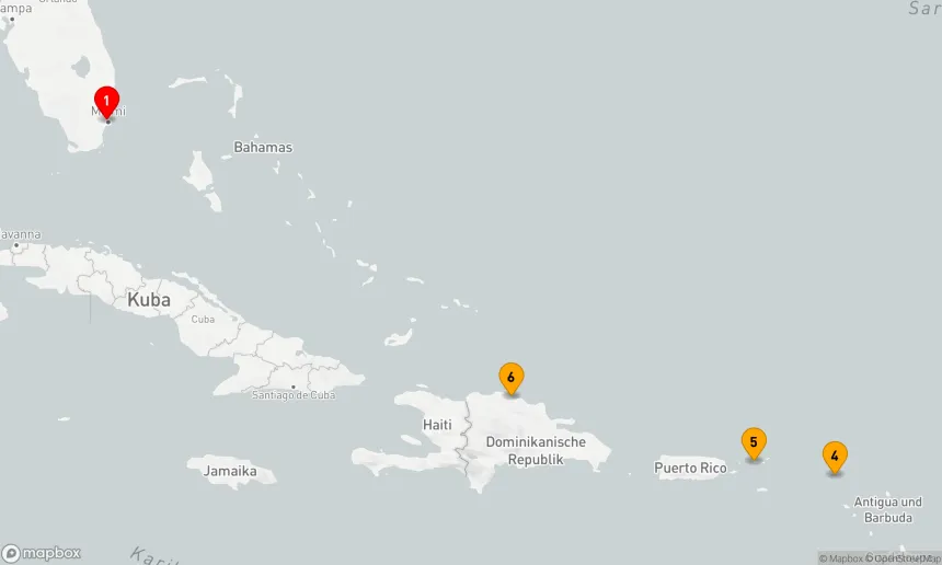 Route 7 Nächte - ST. THOMAS & ST. MAARTEN URLAUB