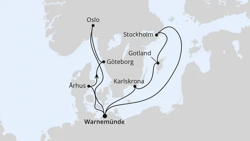 Route Städte der Ostsee ab Warnemünde 2