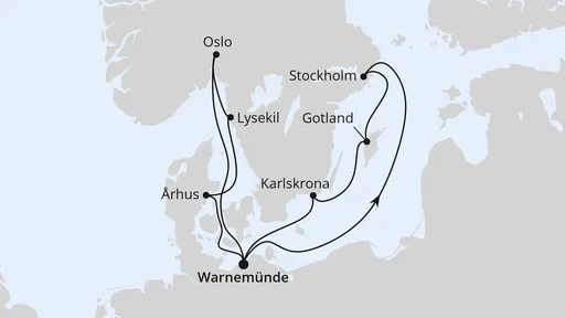 Route Städte der Ostsee ab Warnemünde 2