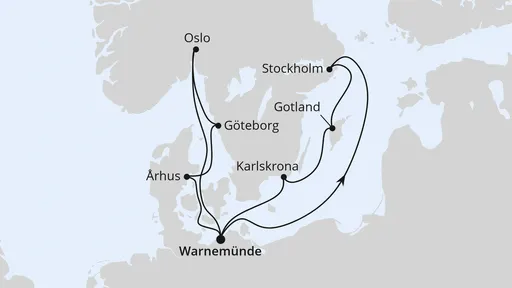 Route Städte der Ostsee ab Warnemünde 2