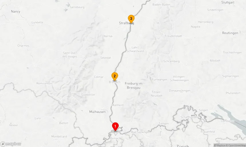 Route 3 Nächte - Strasbourg im Fokus