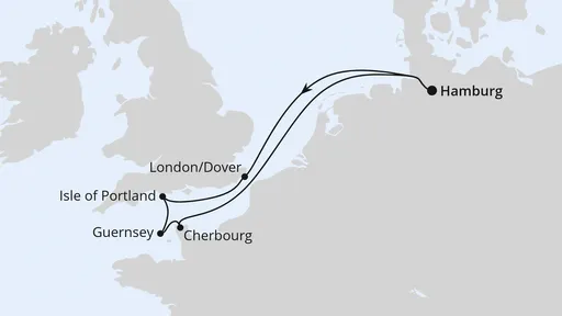 Route Südengland, Guernsey & Mont-Saint-Michel ab Hamburg
