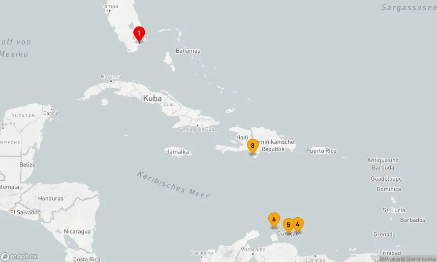 Route 10 Nächte - SÜDLICHE KARIBIK: CABO ROJO & ABC INSELN