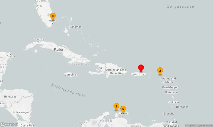 Route 7 Nächte - Südliche Karibik mit Aruba