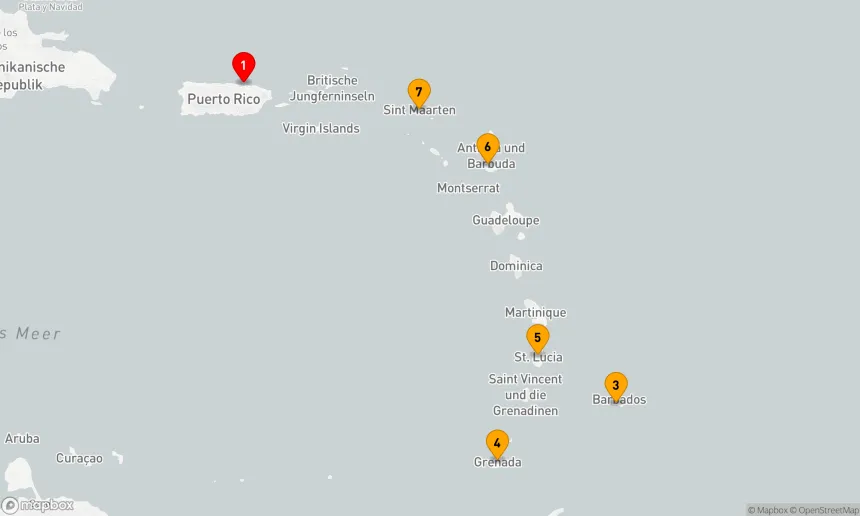 Route 7 Nächte - Südliche Karibik mit Barbados und St. Lucia