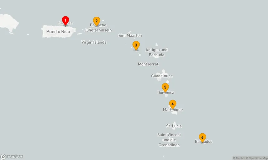 Route 7 Nächte - Südliche Karibik mit Barbados und Tortola
