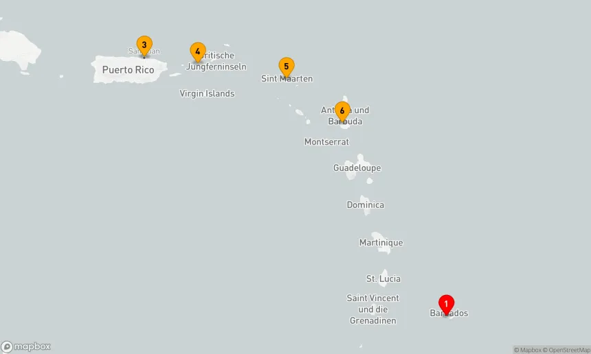 Route 6 Nächte - Südliche Karibik mit Puerto Rico