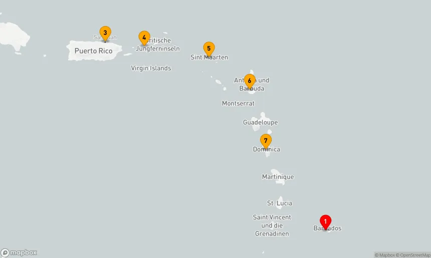 Route 7 Nächte - Südliche Karibik mit Puerto Rico