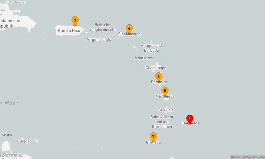 Route 7 Nächte - Südliche Karibik mit Puerto Rico