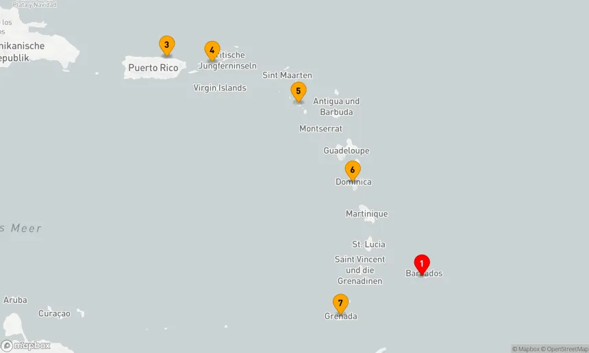 Route 7 Nächte - Südliche Karibik mit Puerto Rico