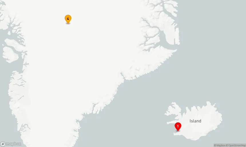 Route 14 Nächte - Südost- und Westgrönland: Gletscher,  Fjorde und die Geschichte der Wikinger