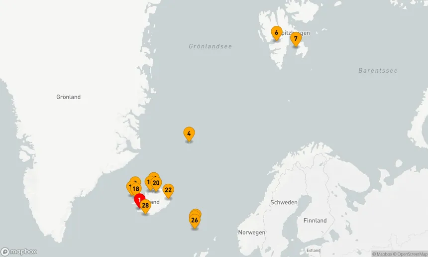 Route 28 Nächte - SVALBARD EXPEDITION,  ISLAND & DIE FÄRÖER INSELN