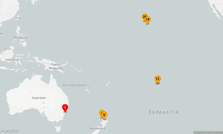 Route 20 Nächte - Tahiti, Hawaii & Südpazifiküberquerung