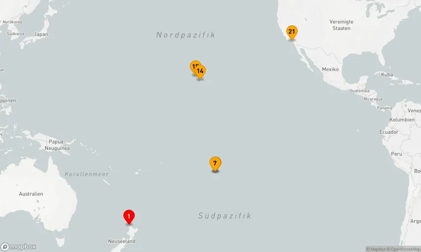 Route 21 Nächte - Tahiti, Hawaii & Südpazifiküberquerung