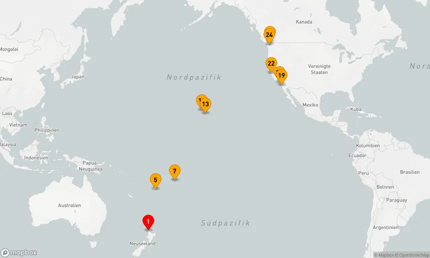 Route 25 Nächte - Tahiti,  Hawaii & Südpazifiküberquerung