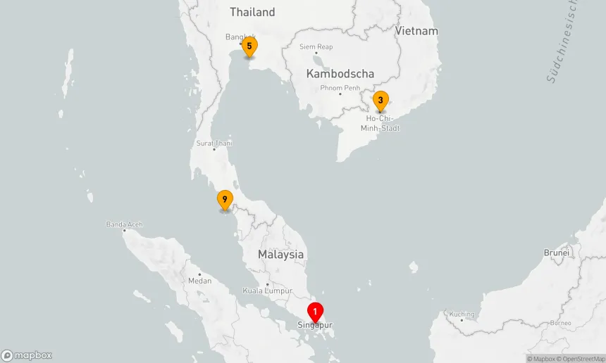 Route 10 Nächte - THAILAND & VIETNAM KREUZFAHRT