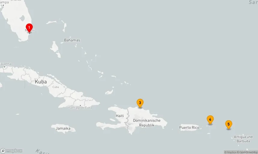 Route 7 Nächte - TORTOLA, ST. MAARTEN & PUERTO PLATA