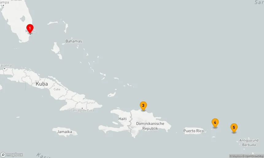 Route 7 Nächte - TORTOLA,  ST. MAARTEN & PUERTO PLATA