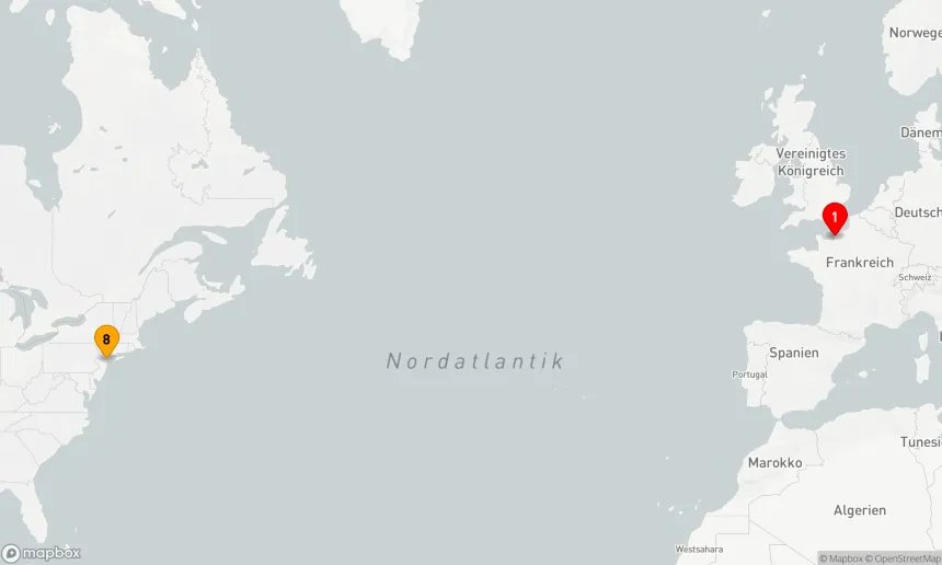 Route 7 Nächte - Transatlantik ab Le Havre (M716D)