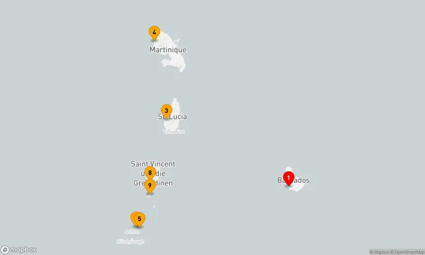 Route 9 Nächte - Tropischer Rückzugsort: Hin- und Rückfahrt Bridgetown