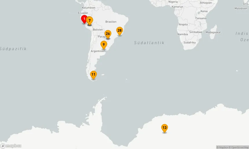 Route 30 Nächte - Ultimative Reise: Peru, Argentinien, Brasilien & Antarktis