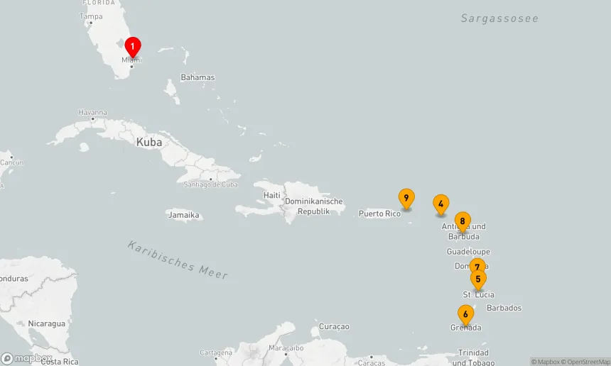 Route 11 Nächte - ULTIMATIVER URLAUB IN SÜDKARIBIK
