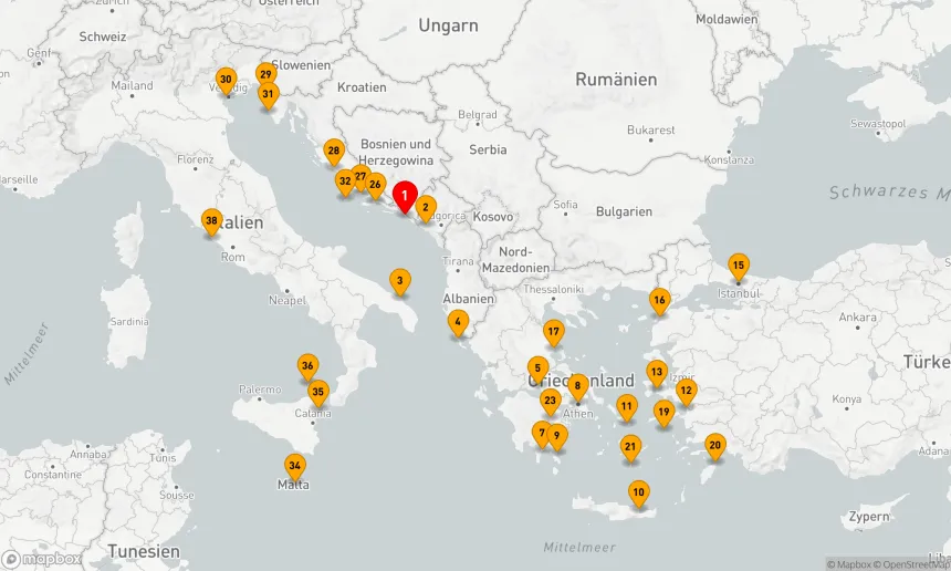Route 37 Nächte - ULTIMATIVES MITTELMEER: ITALIEN & DALMATINISCHE KÜSTE