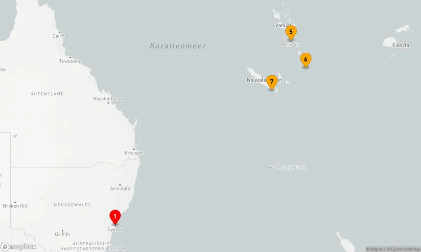 Route 9 Nächte - VANUATU & NEUKALEDONIEN