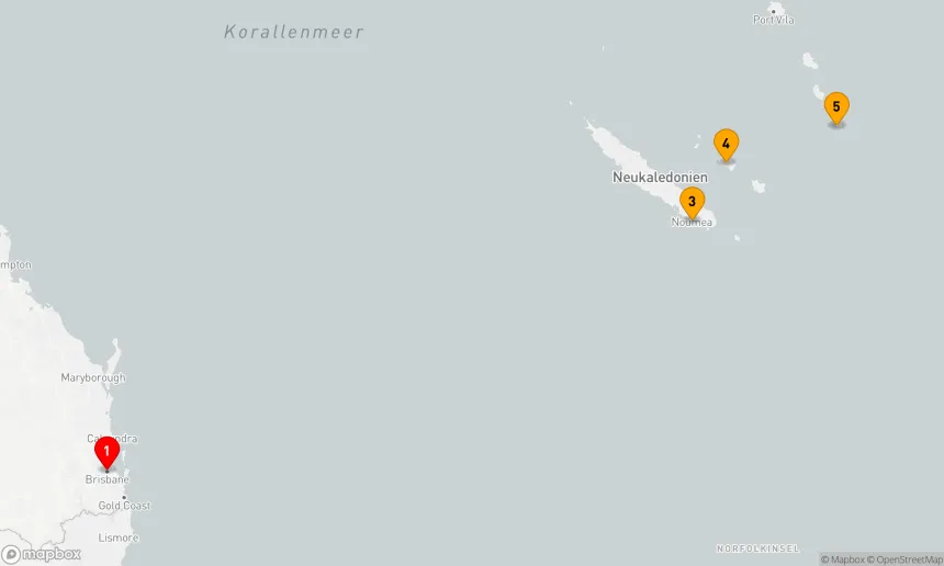 Route 7 Nächte - VANUATU & NEUKALEDONIEN