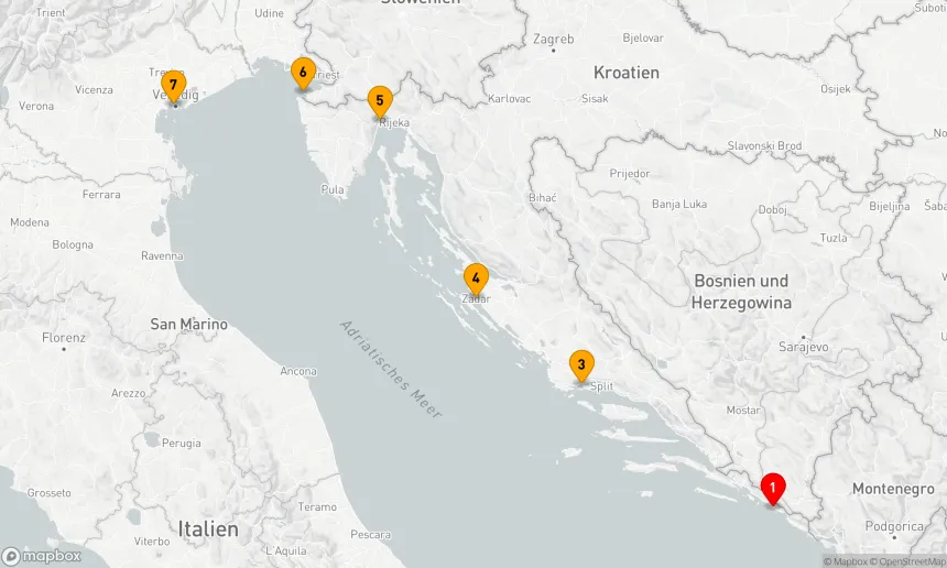 Route 7 Nächte - Versteckte Juwelen der kroatischen Riviera