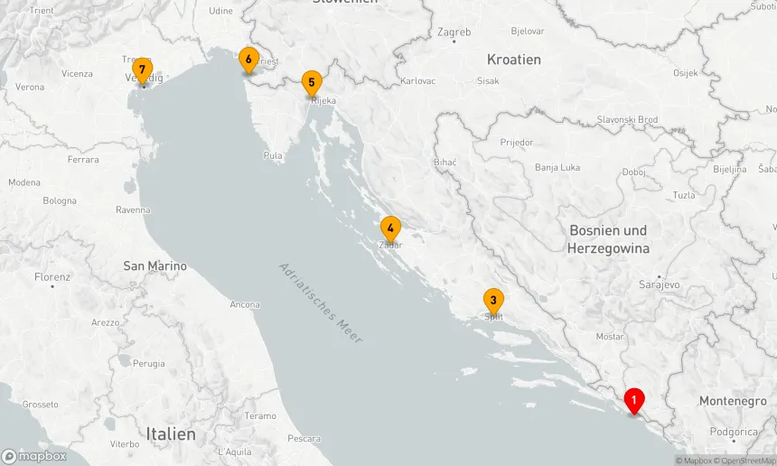 Route 7 Nächte - Versteckte Juwelen der kroatischen Riviera