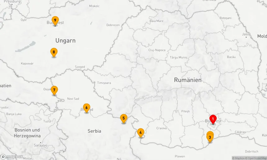 Route 8 Nächte - Verzauberung Osteuropas