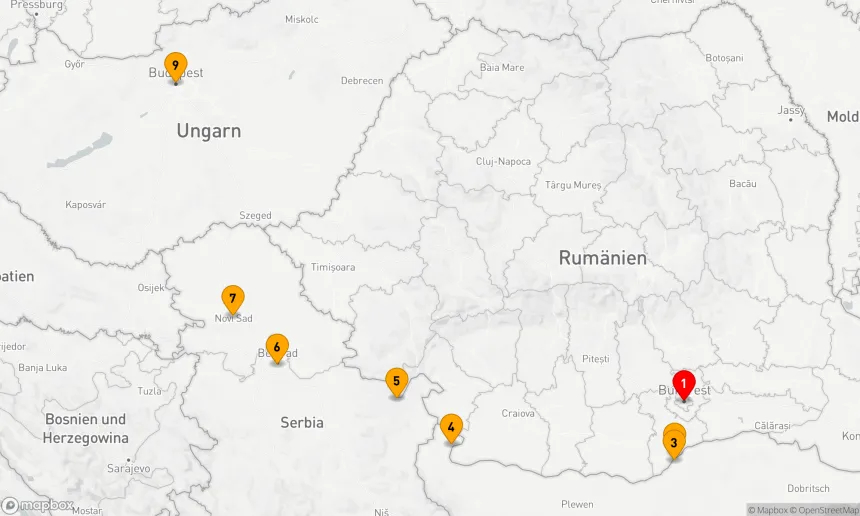 Route 10 Nächte - Verzauberung Osteuropas mit Budapest und Bukarest