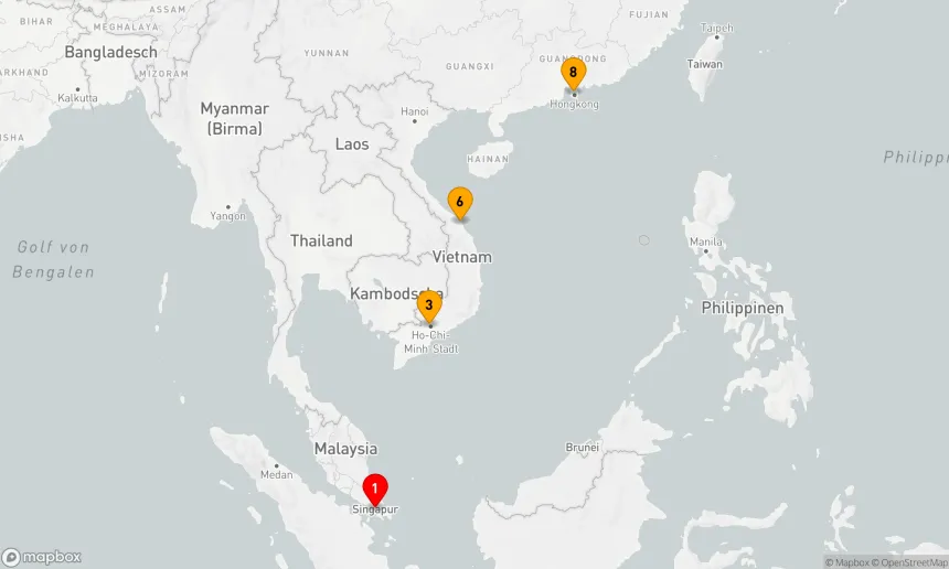 Route 7 Nächte - VIETNAM INTENSIV KREUZFAHRT: HO CHI MINH STADT, HUE & HONG KONG