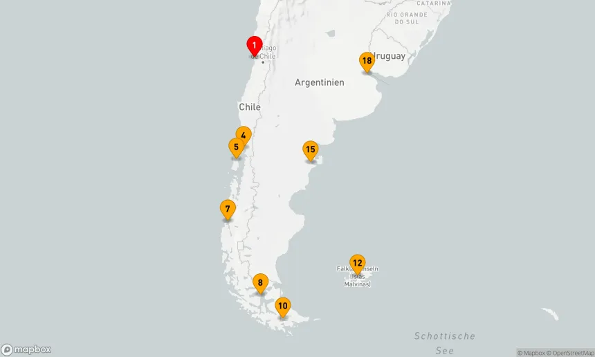 Route 17 Nächte - Von den Anden zu den Pinguinen: Patagonische Entdeckungsreise
