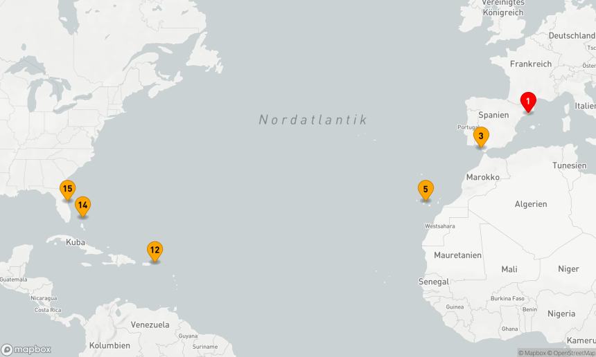 Norwegian Epic Kreuzfahrt - 14 Nächte - Von Europa in die Karibik: Eine transatlantische Entdeckungstour ab 01.11.26