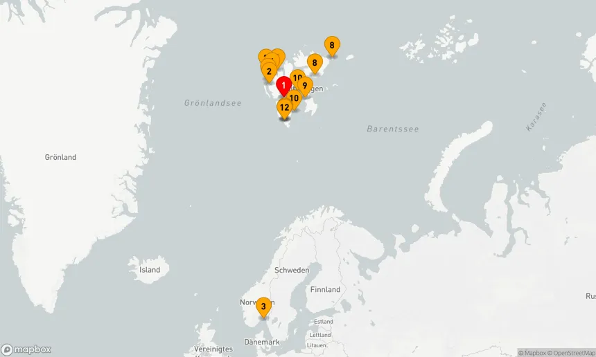 Route 12 Nächte - Von Longyearbyen nach Longyearbyen