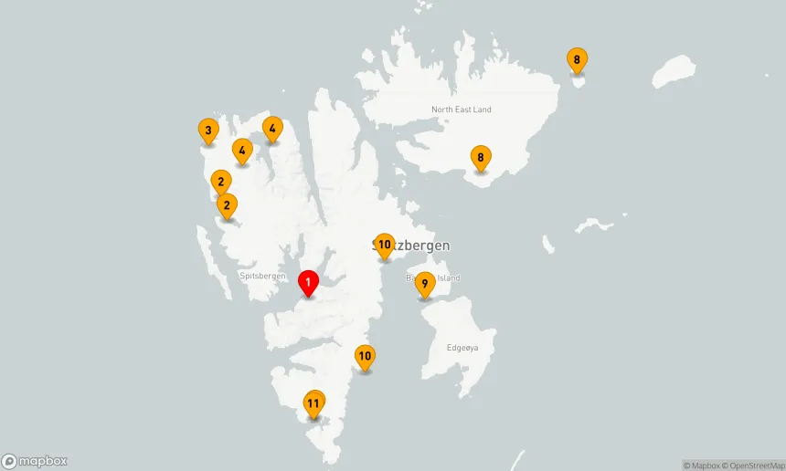 Route 12 Nächte - Von Longyearbyen nach Longyearbyen