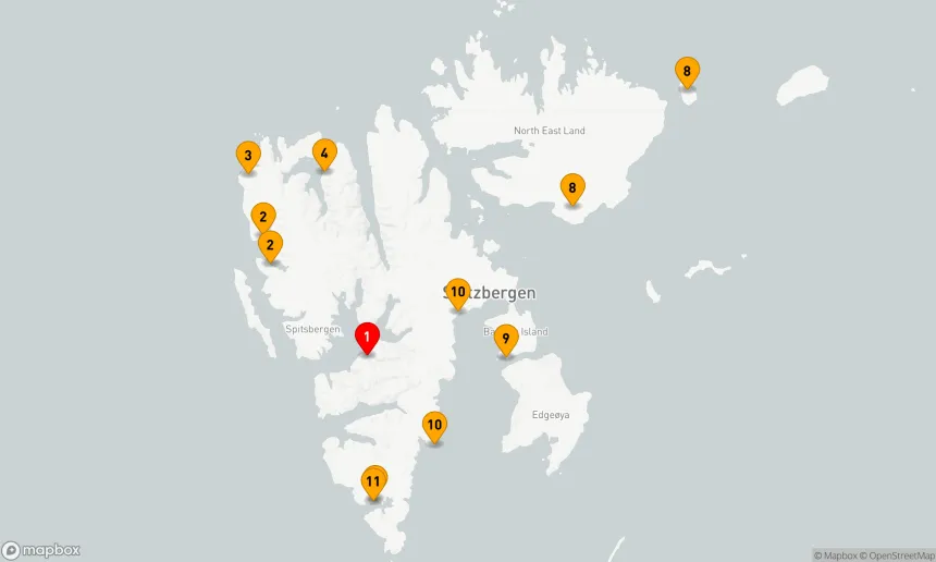 Route 12 Nächte - Von Longyearbyen nach Longyearbyen