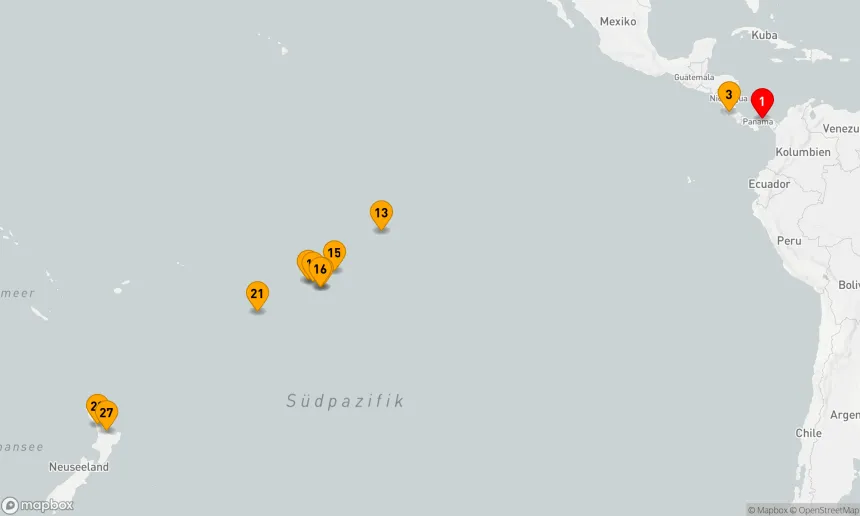 Route 28 Nächte - Von Panama bis Auckland (AMA560)