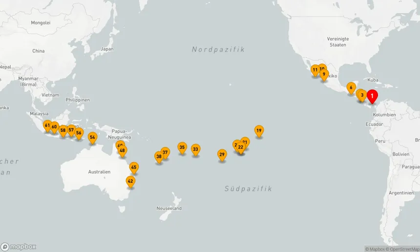 Route 60 Nächte - Von Panama bis Jakarta – Südsee, Australien & Indonesien entdecken