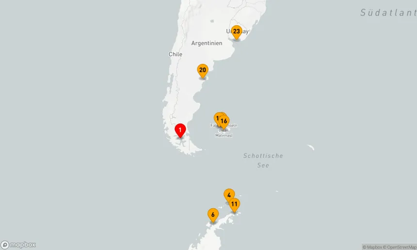 Route 22 Nächte - Von Punta Arenas nach Montevideo