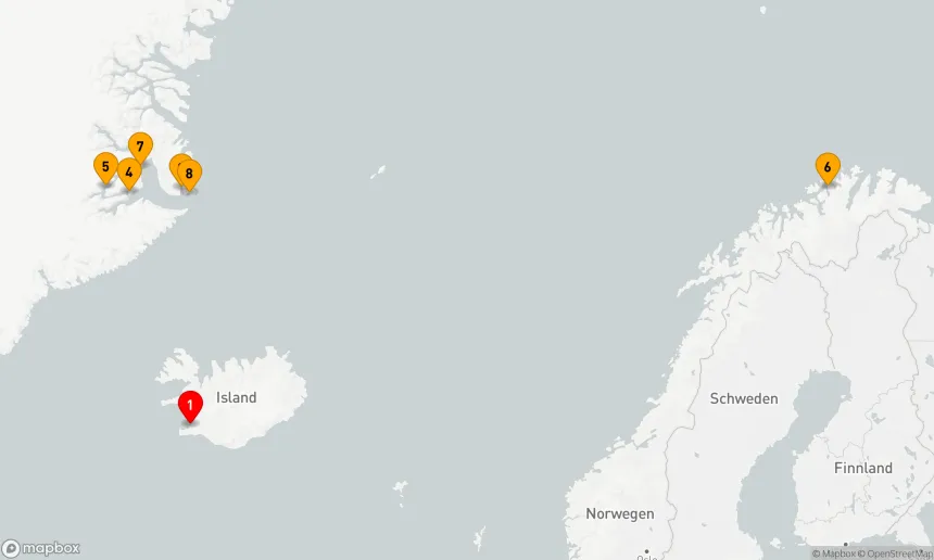 Route 9 Nächte - Von Reykjavík nach Reykjavík