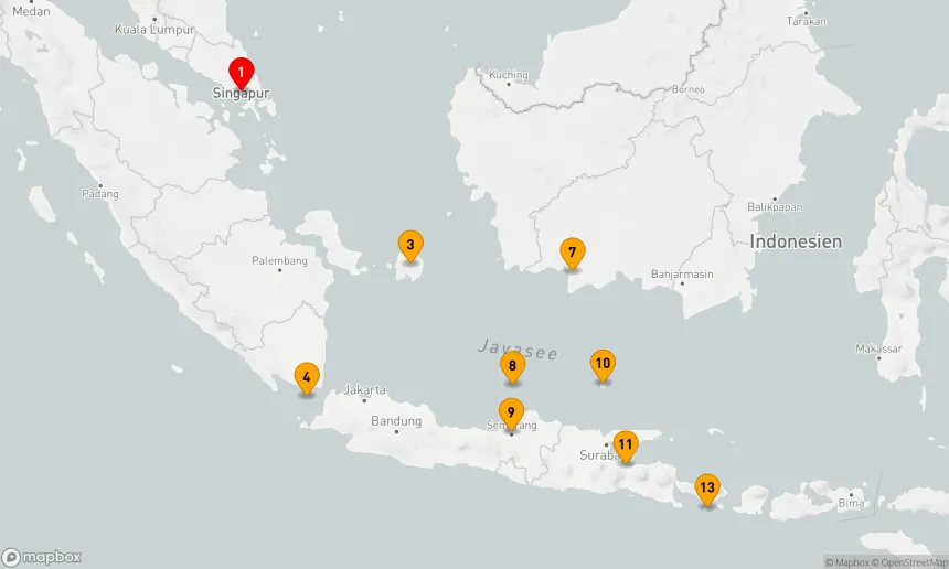 Route 12 Nächte - Von Tempeln und Vulkanen, Indonesien pur